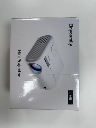 Projector, 2025 Upgraded 15000 Lumens Full HD 1080P Supported, Einyoumily Portable Mini Projector, Small Video Projector, Home Theatre 130", Compatible With iOS/Android/TV Stick/HDMI/USB