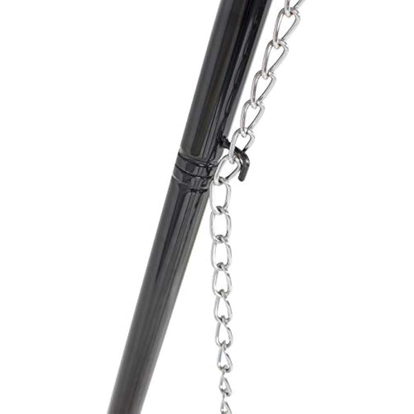 La Hacienda 55578 Tripod Grill, Steel, Black
