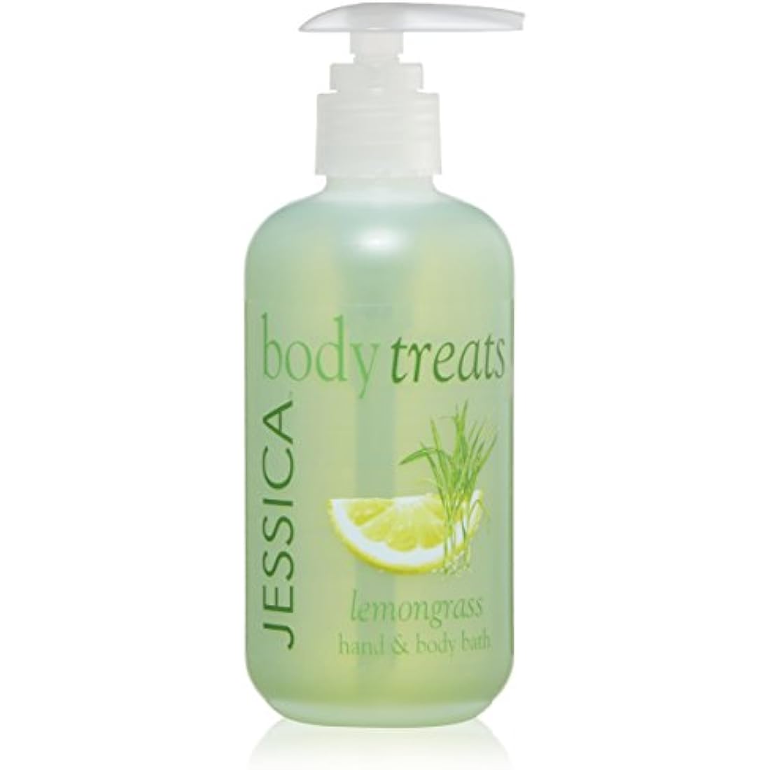 JESSICA Body Treats Hand and Body Bath, Lemongrass, 251 ml