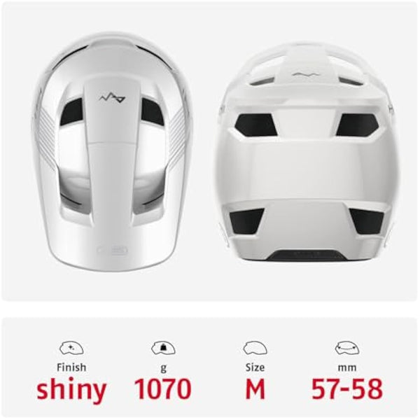 ABUS Downhill Bicycle Helmet HiDrop - Full-face Helmet with ABS Outer Shell for MTB Trails