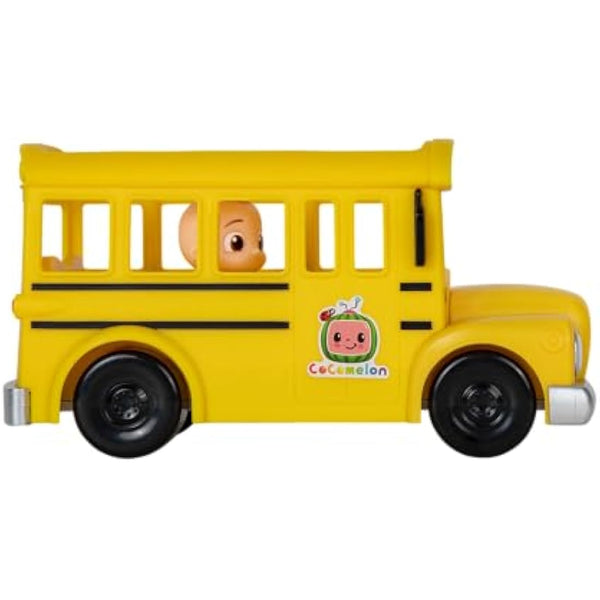 CoComelon Official Musical Yellow School Bus, Plays Clips from ‘Wheels on The Bus,’ Featuring Removable JJ Figure – Character Toys for Babies, Toddlers, and Kids