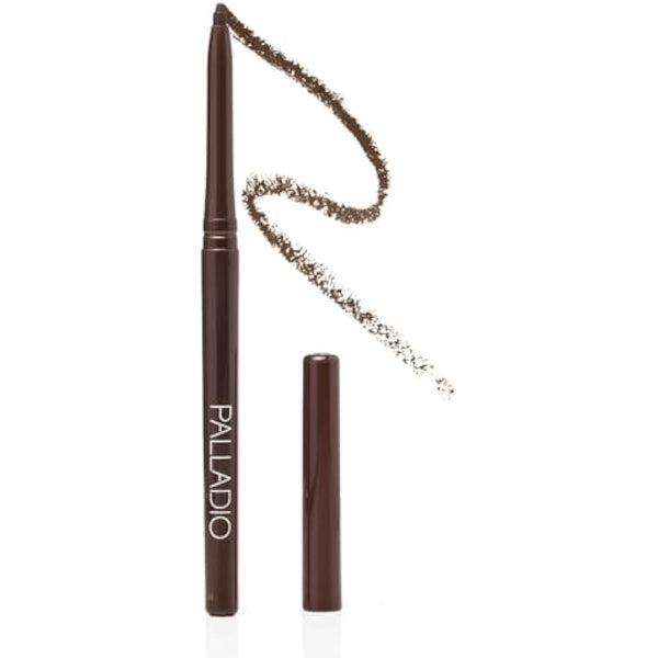 Palladio Waterproof Screw Out Eye Pen, Rich in Pigments and Creamy, Easy to Use, Long-Lasting and Smudge-proof Eyeliner, Black Brown