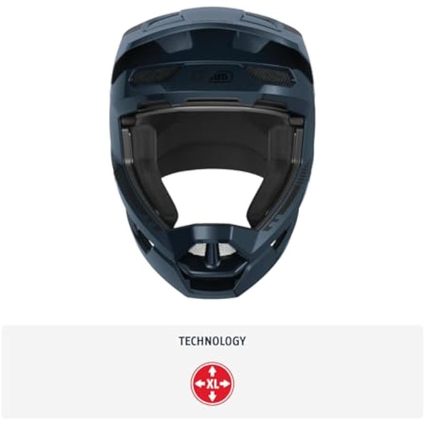 ABUS Downhill Bicycle Helmet HiDrop - Full-face Helmet with ABS Outer Shell for MTB Trails