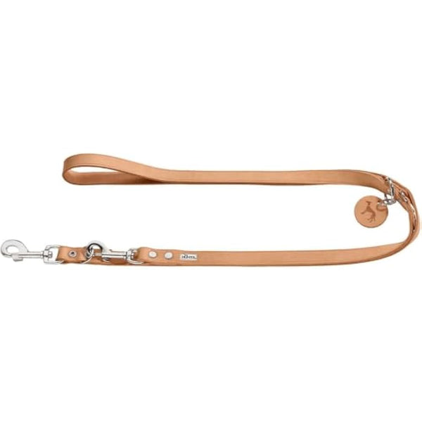HUNTER Training leash, 16/200 Soft genuine cow leather, tan