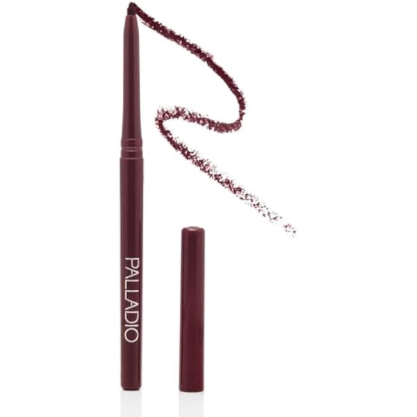 Palladio Water Resistant Twist Out Lip Liner Pencil, Highly Pigmented and Creamy Colour, Slim Twist Design, Smudge Resistant, Long Lasting Formula for All Day Long Lasting Formula, No Sharpener
