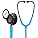 3M Littmann Classic III Monitoring Stethoscope, Smoke Chestpiece, Turquoise Tube, Pink Stem and Smoke Headset, 27 inch, 5872