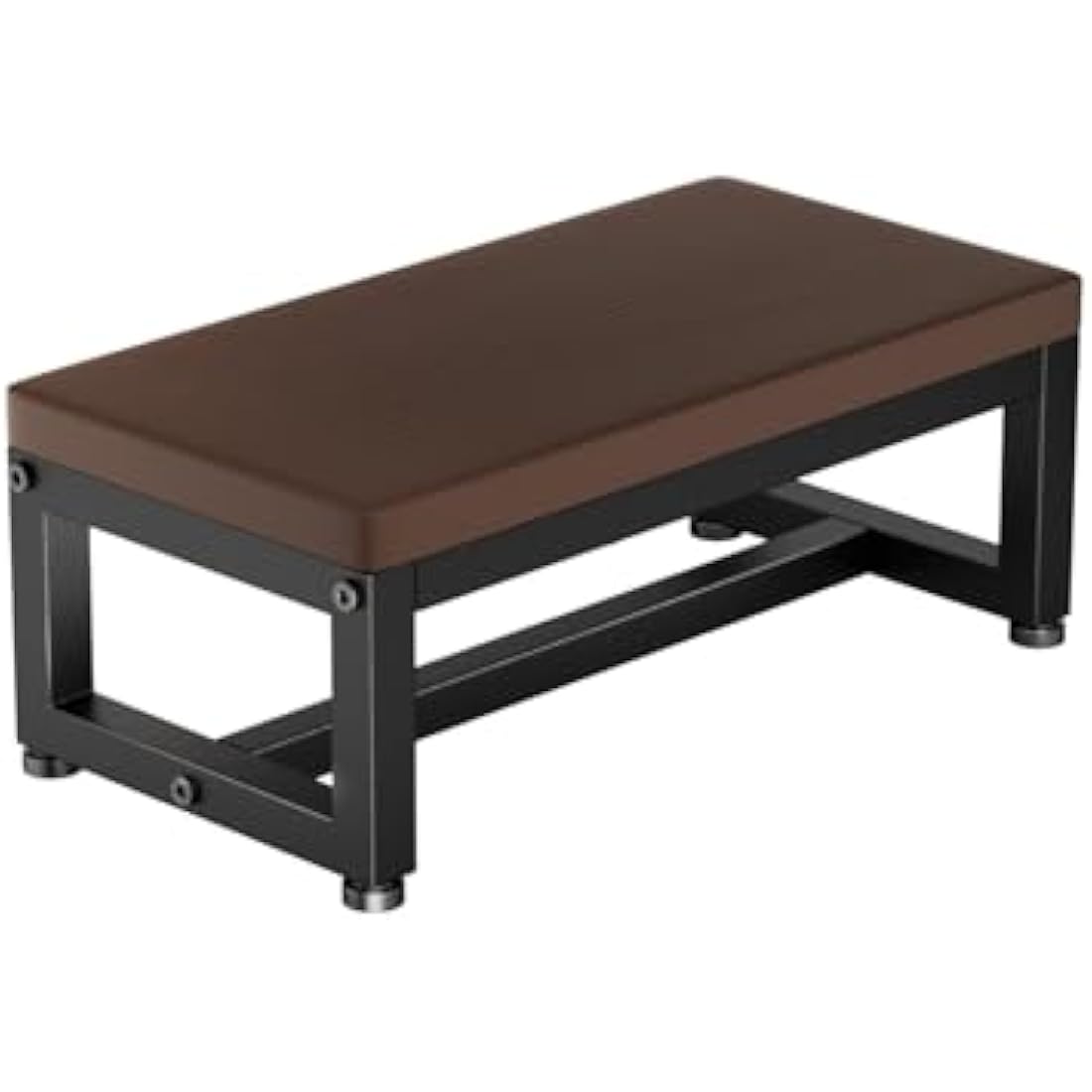 Step Stool for Adults and Kids, Sturdy Waterproof HDPE Bathroom Step with Non-Slip Surface, Adjustable Feet for Uneven Floors, Multipurpose for Kitchen, Bedroom, RV, Outdoor