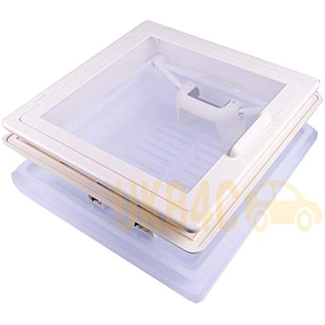 UKB4C 280 x 280mm Roof Sky Light Caravan Motorhome Flynet Ivory Rooflight