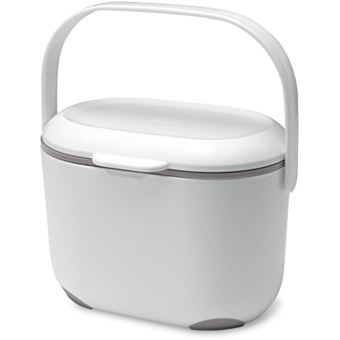 Addis 2.5L Compost Caddy - White & Metallic