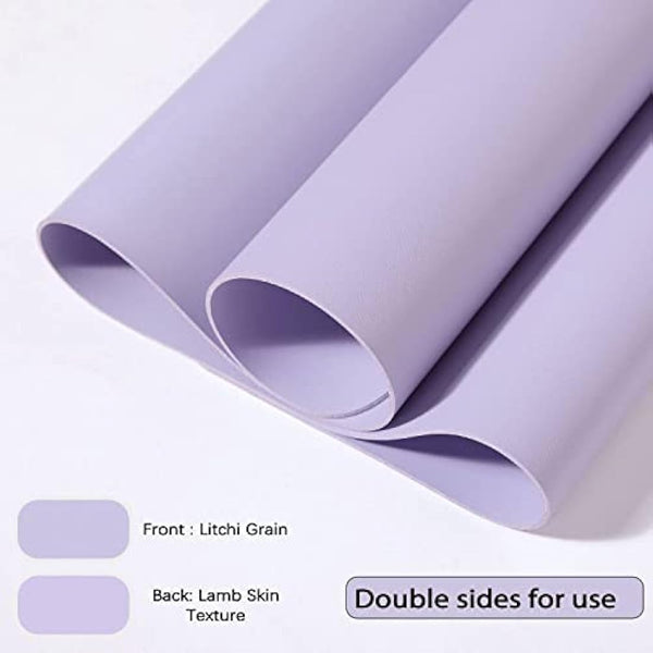 Desk Pad Large, Desk Mat, Extended Mouse Mat, Mouse Pad L, Desk Blotter, DOBAOJIA Laptop Pad Writing Pad for Office/Home, Dual-Side Use PU Leather Waterproof 31.5" X 15.7"(Purple/Purple)