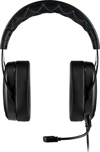 CORSAIR HS55 SURROUND Lightweight Multiplatform Wired Gaming Headset – Dolby 7.1 Surround Sound – iCUE Compatible – PC, Mac, PS5, PS4, Xbox, Nintendo Switch, Mobile – Carbon