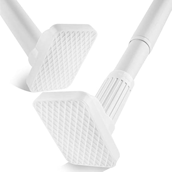 Heavy Duty Tension Pole - 33mm Steel Clothes Rail & Curtain Rod 110-200cm, No Drill Telescopic Pole, Supports 80kg,Multi-Purpose for Drying, Hanging, Bathroom, Kitchen, Wardrobe