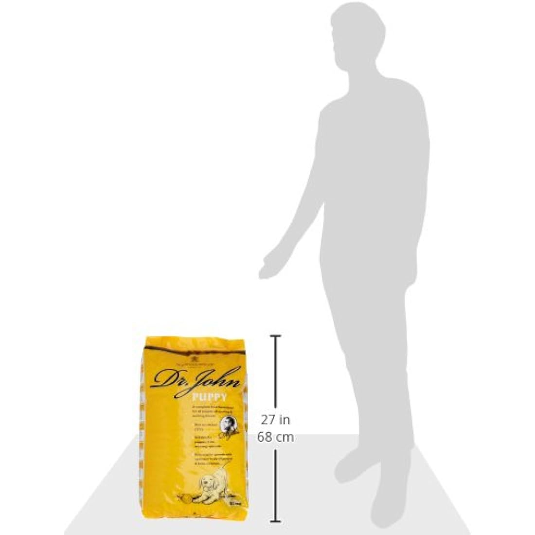 Dr John Dry Puppy Food 10kg with Omega-3s - Chicken Recipe - Complete Nutrition for Puppies of Sporting Active Breeds - Junior High Protein Dry Dog Food.