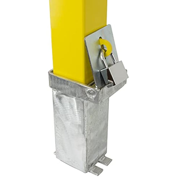 H/D Yellow 100P-K Removable Parking & Security Post (Keyed to Differ Please)