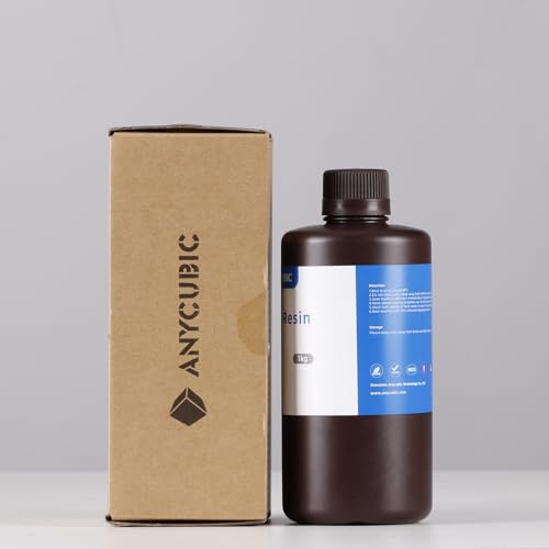ANYCUBIC Standard 3D Printer Resin, LCD UV 405nm Rapid Photopolymer 3D Resin for 6K/8K/12K/14K LCD 3D Printers(1000g, Grey)