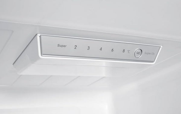 Teknix FFH1825WB 55cm Freestanding 50/50 Fridge Freezer - 256 Litre Capacity - Total No Frost - Non-plumbed Water Dispenser - Black, H182.5 x W55 x D56.2 (cm)