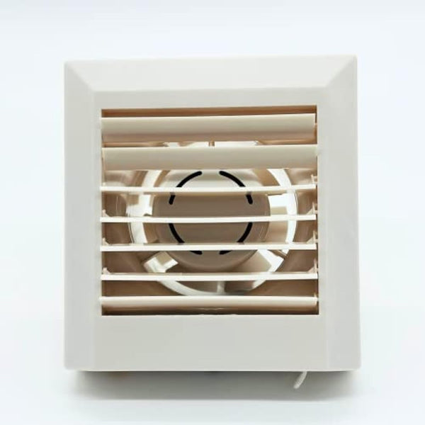 AirTech-UK Bathroom Kitchen Extractor Exhaust Fan 4"/100MM Ceiling, Wall or Window mounted Louver Shutter with Pull Cord (9A-10L)