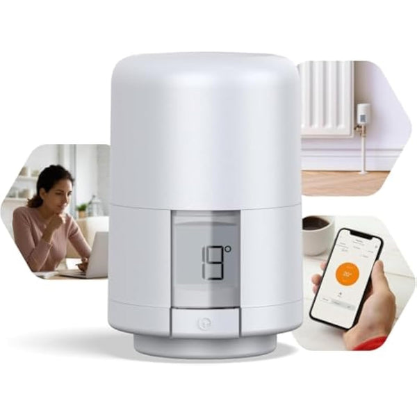 Hive Smart Heating Thermostatic Radiator Valve (TRV) with Smartphone Compatibility, White