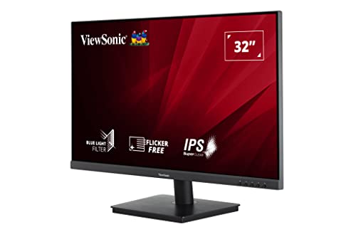 ViewSonic VA3209-2K-MHD 32-inch 2K QHD IPS Monitor, 75Hz VRR, HDR10, with HDMI, DisplayPort, Integrated Speakers