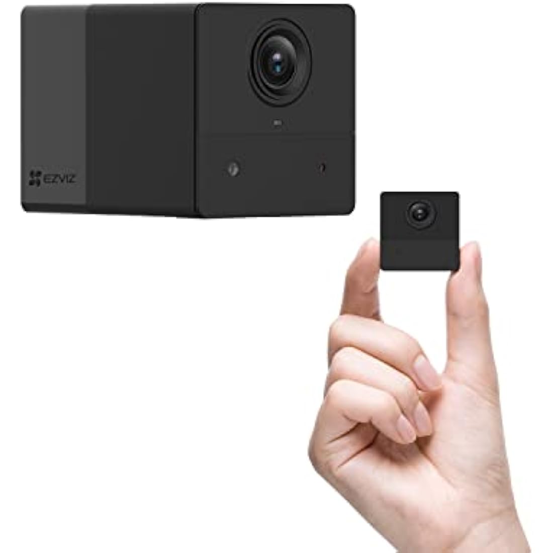 EZVIZ Mini Battery Camera Indoor, No Plug-in, with Audio Video, APP Control, Camera Wireless 2.4Ghz Wifi, Human Motion Detection, Night Vision, Two Way Audio, Magnetic Mount, Google Alexa Control(BC2)