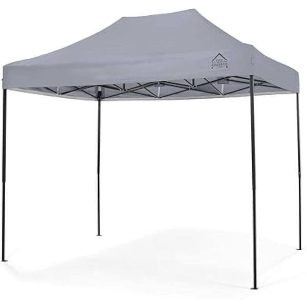 All Seasons Gazebos, 3x2m Heavy Duty Fully Waterproof, Premium Pop Up Gazebo + Carry Bag and Weights (Metallic Grey)