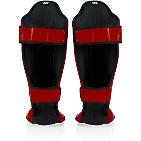 Fairtex Competition Muay Thai Shin Guards, SP5 - Black, Blue, Yellow