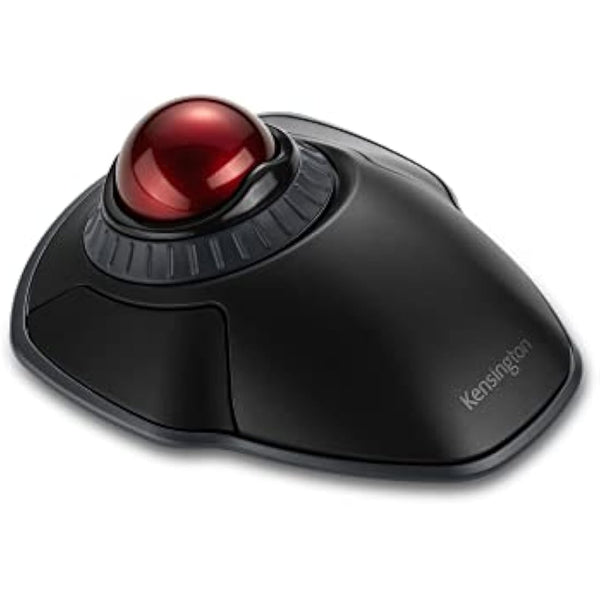 Kensington Orbit Wireless Trackball with Scroll Ring, Professional Computer Mouse with Bluetooth, (2.4GHz Wireless), Optical Tracking & AES Encryption Security, Left or Right Handed - Black (K70992WW)