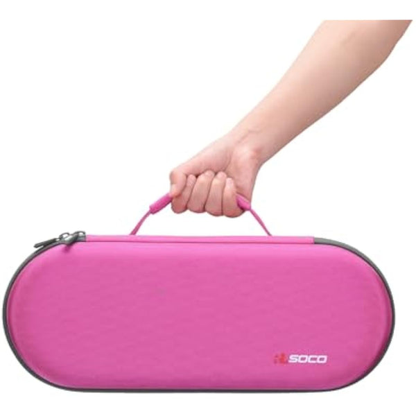 Hard Case for Dyson Supersonic Hair Dryer Iron/Fuchsia-Fits Ful Hair Dryer Accessories & Model HD15/HD08 by RLSOCO（Deep Pink）