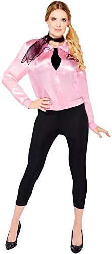 amscan Womens Officially Licensed Grease Pink Lady Jacket Fancy Dress Costume