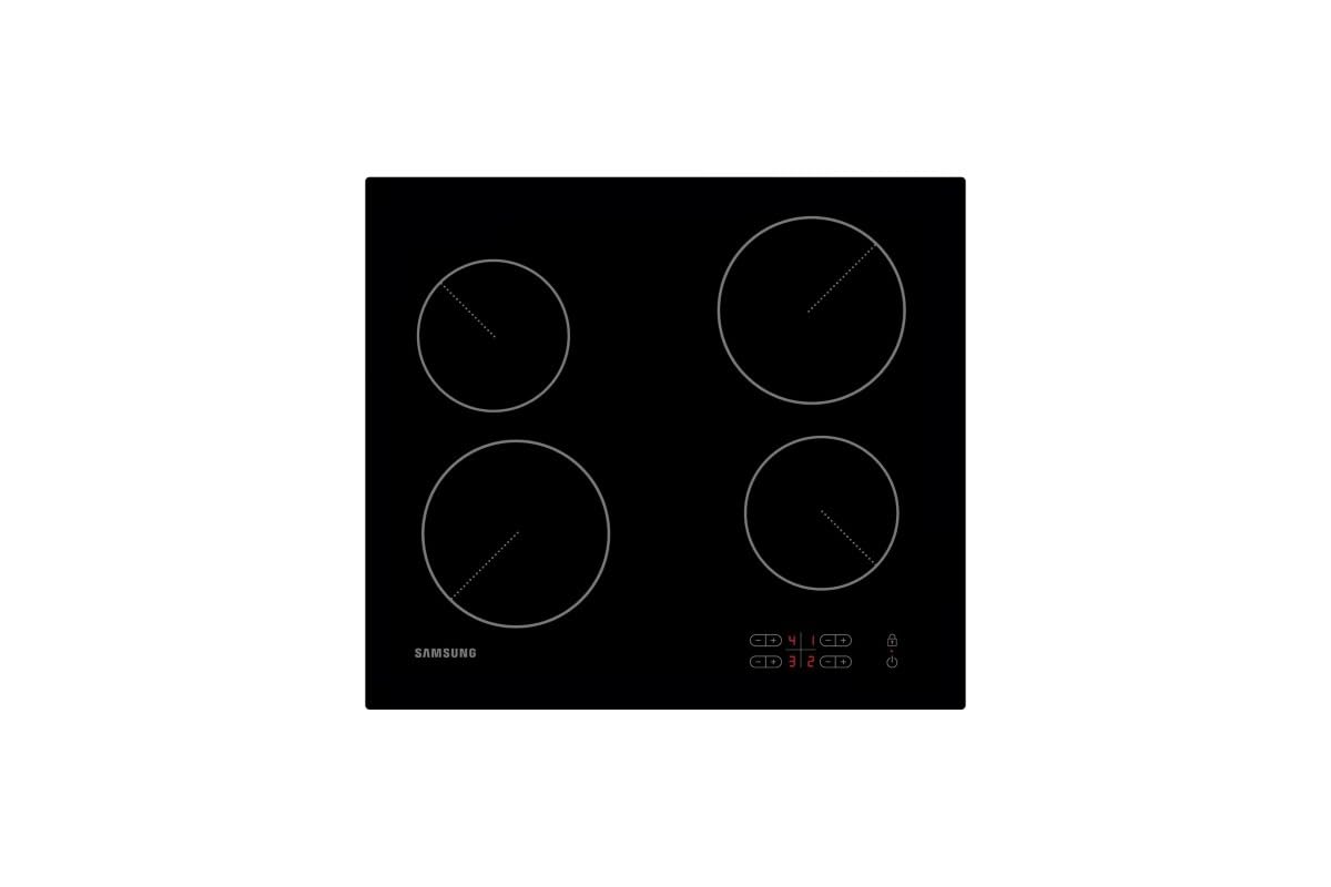 Samsung Slim Fit Induction Hob NZ64B4015FKU1 with Oval Ring and Remote Monitoring, Black