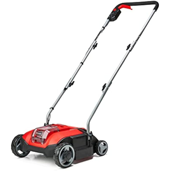 Einhell Power X-Change 18V Cordless Lawn Scarifier - Brushless Motor, 28cm Raking Width, 3 Working Depths, For Lawns And Gardens - GC-SC 18/28 Li Solo Lawn Rake (Battery Not Included)