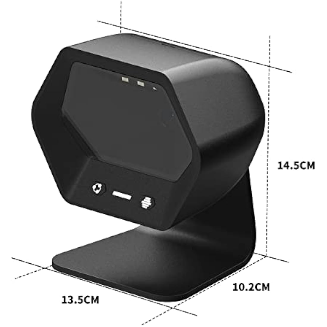 NETUM 1D 2D QR Presentation Scanner Hands-Free USB Barcode Scanner Omnidirectional Wired Bar code Reader for Mobile Payment Computer Screen Scan Support PDF417, Securpharm Code(Data Matrix) NT-7060