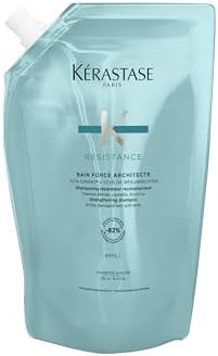 Kérastase Resistance, Daily Strengthening Shampoo, For Brittle, Damaged Hair & Split Ends, With Vita-Ciment Complex, Bain Force Architecte