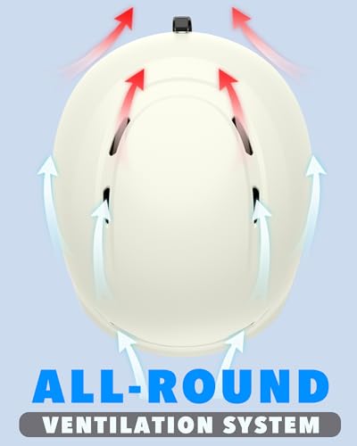 Findway Ski Helmet Snowboard Helmet for Men, Women & Youth, Snow Helmet with Adjustable Vents Compatible with Goggles, Winter Snow Sports for