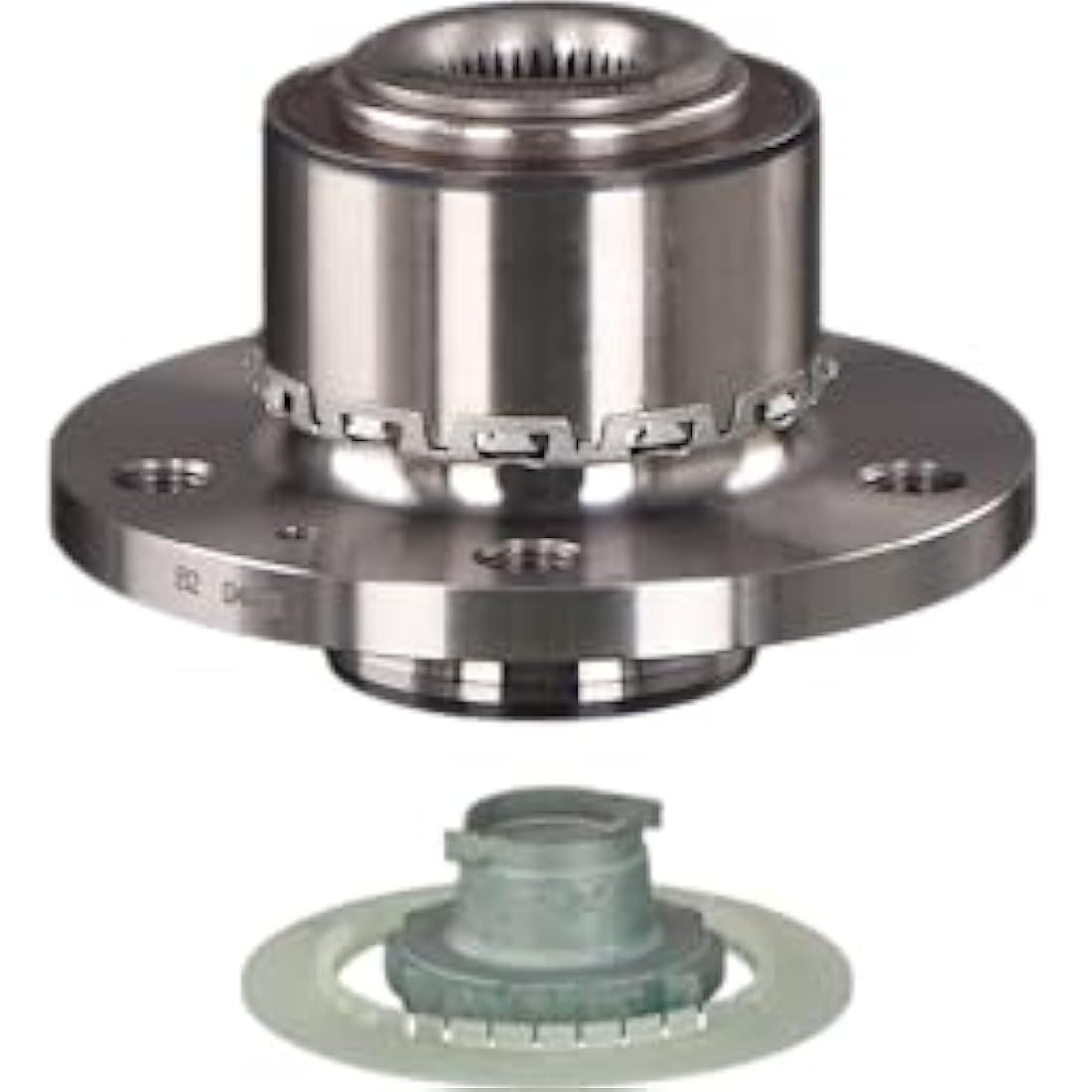 febi bilstein 24414 Wheel Bearing Kit with wheel hub, ABS sensor ring and axle nut, pack of one