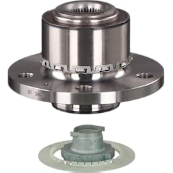 febi bilstein 24414 Wheel Bearing Kit with wheel hub, ABS sensor ring and axle nut, pack of one