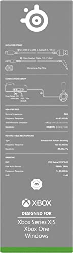 SteelSeries Arctis Nova Pro for Xbox - Multi-System Gaming Headset (Xbox, PC, Switch & More) - Premium Hi-Fi Drivers - Hi-Res Certified GameDAC Gen2 - 360° Spatial Audio - Retractable Mic