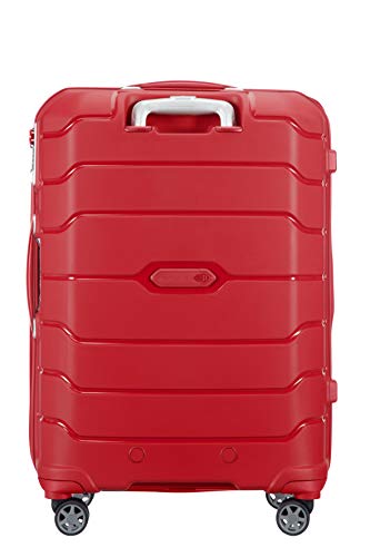 Samsonite Flux - Spinner L, Expandable Suitcase, 75 cm, 99/111 L, Red (Red)