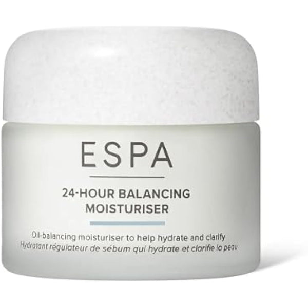 ESPA | 24-Hour Balancing Moisturiser | 55ml | Oil-Balancing Moisturiser to Hydrate & Clarify | Protects Without Clogging Pores | Registered by Vegan Society | For Oily & Combination Skin