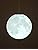 KRUIHAN 3D Print Led Moon Lamp Hang Ceiling Lamp Moon Light Night Light for Kids Room Restaurant Bed Room Living Room 25CM