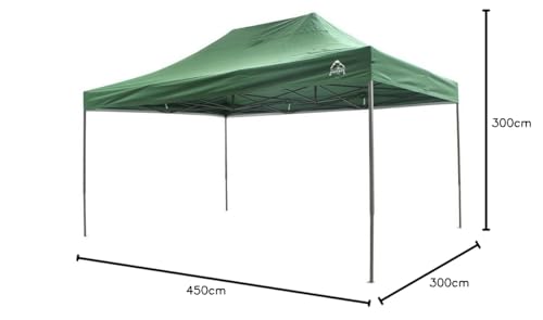 All Seasons Gazebos 3x4.5 Fully Waterproof Pop up Gazebo With Accessories - Metallic Grey