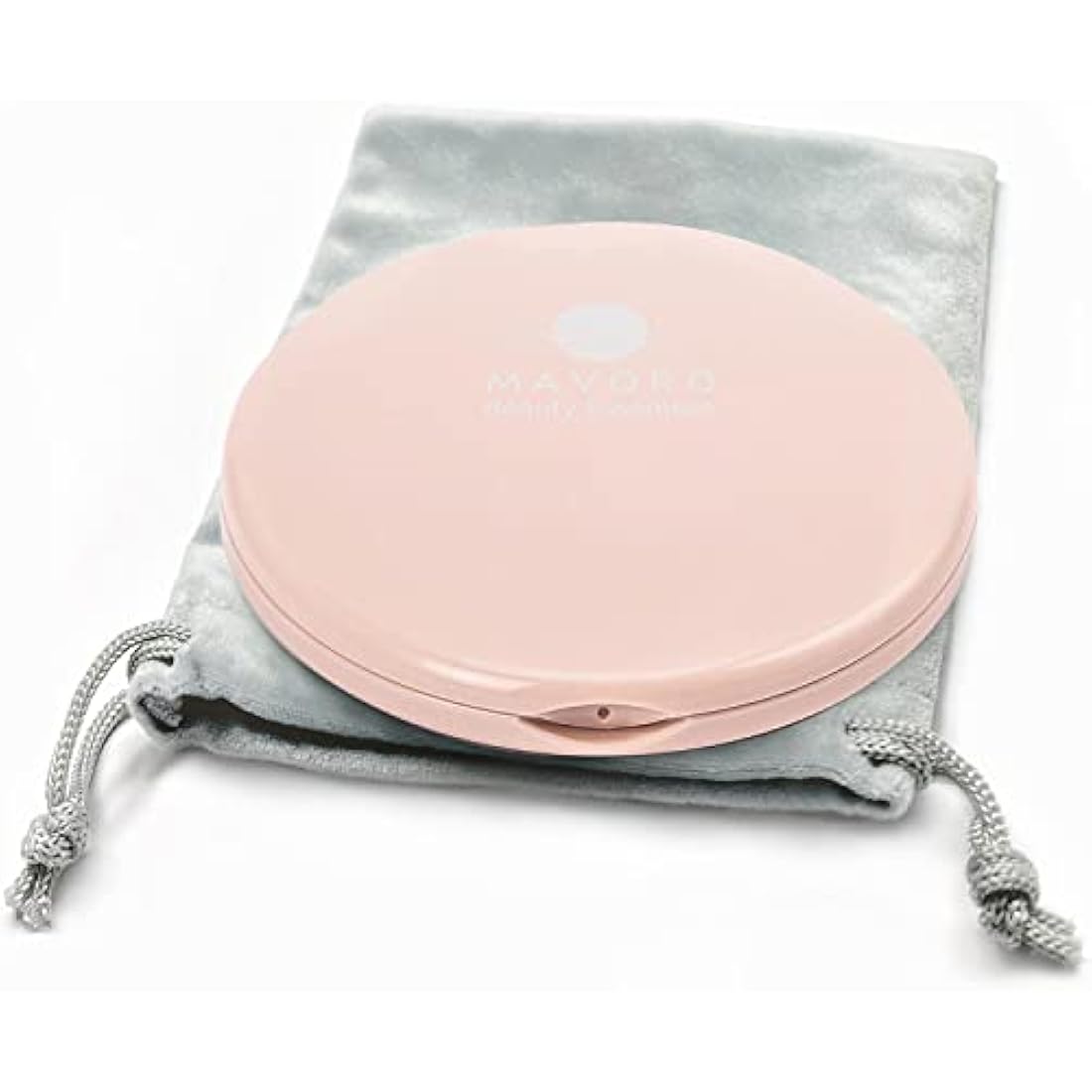 Magnifying Compact Mirror for Purses, 1x/10x Magnification – Double Sided Travel Makeup Mirror, 4 Inch Small Pocket or Purse Mirror. Distortion Free Folding Portable Compact Mirrors (Millennial Pink)