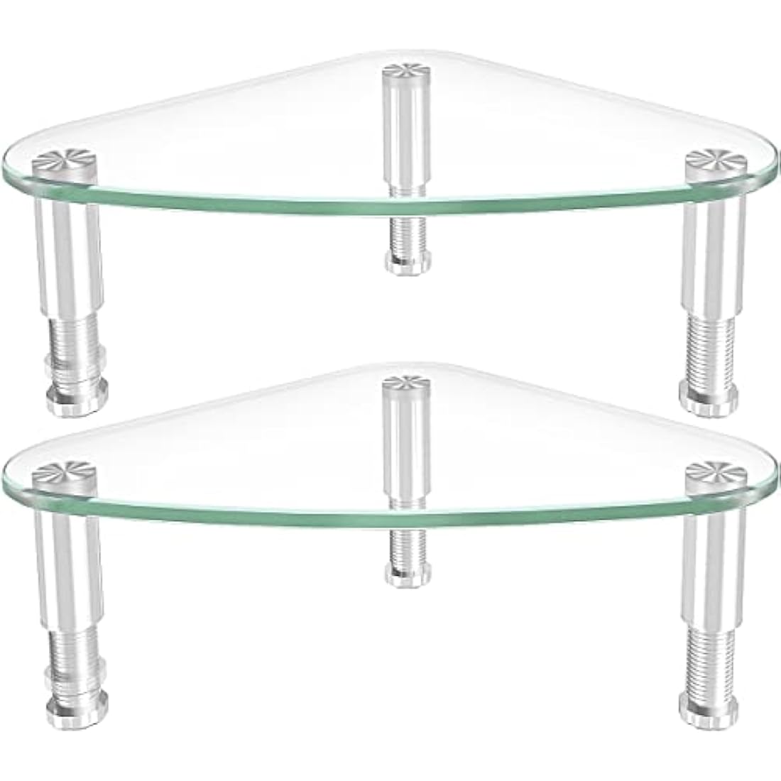 Hemudu 2 Pack Computer Monitor Stand Riser/Triangle Save Space Desktop Corner Stand for Computer, Laptop,HD01T-203P