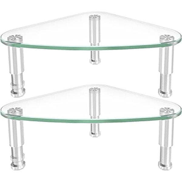 Hemudu 2 Pack Computer Monitor Stand Riser/Triangle Save Space Desktop Corner Stand for Computer, Laptop,HD01T-203P