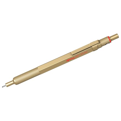 rOtring 600 3-in-1 Multicolour Pen and Mechanical Pencil | Black & Red Ballpoint Pen Tips | 1 Mechanical Pencil Tip (0.5mm) | Silver Barrel