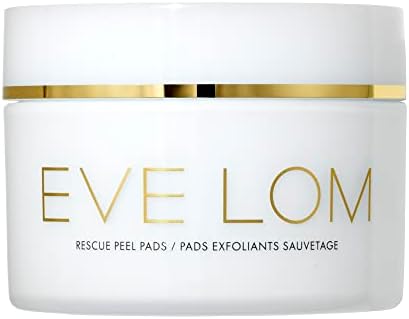 EVE LOM Rescue Peel Pads for Face - Daily Exfoliating Skincare with AHA, PHA & BHA Acids - Resurfacing & Hydrating Skin Care for All Skin Types - 60 Biodegradable Pads