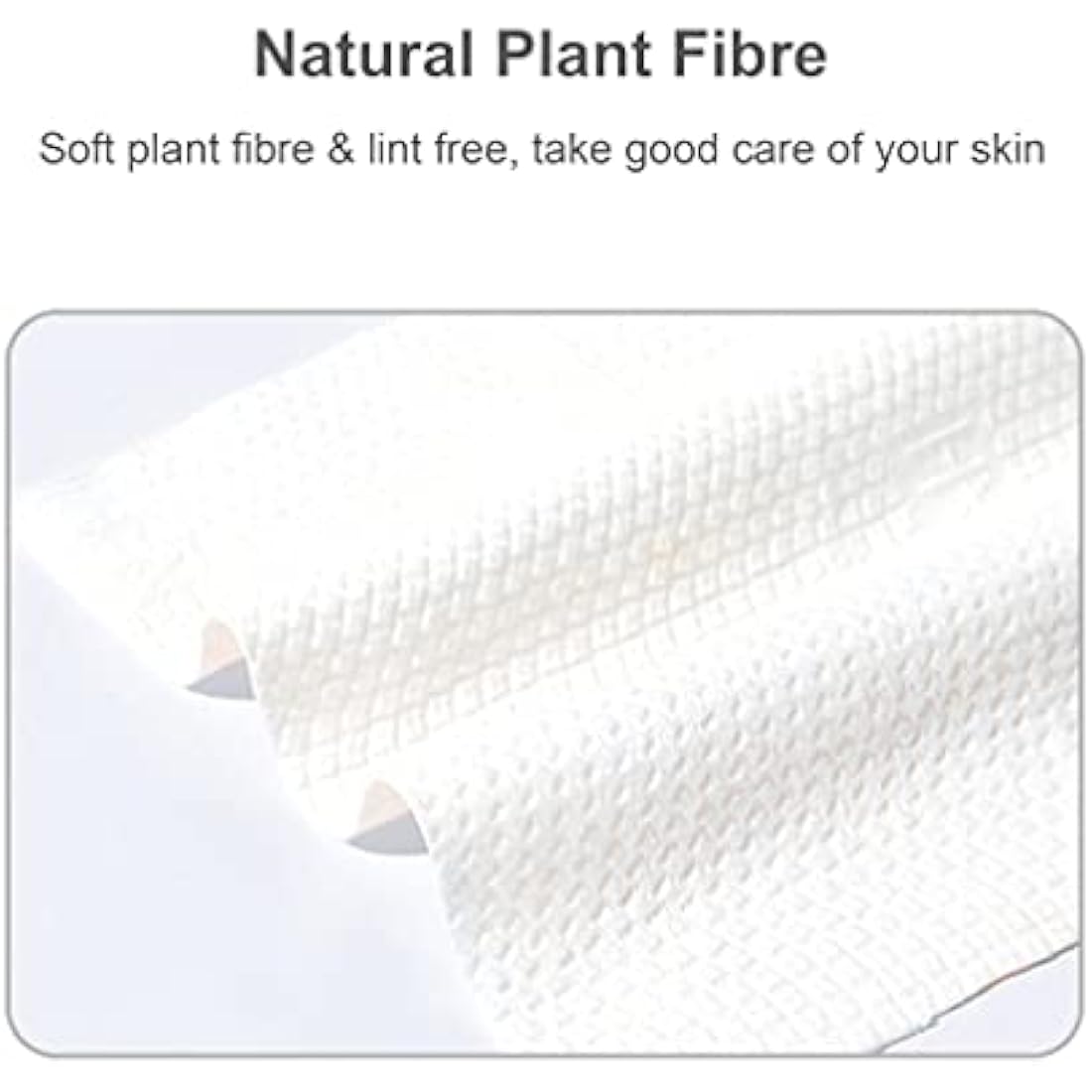 Disposable Face Towel, Suitable for All the Skin Inc Sensitive Skin, 100% Cotton Extra Strong & Thick. Facial Cleansing Tissues, Can Be Used for Makeup Remove, Lint Free etc All Situation (3 Roll)