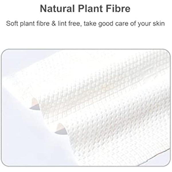 Disposable Face Towel, Suitable for All the Skin Inc Sensitive Skin, 100% Cotton Extra Strong & Thick. Facial Cleansing Tissues, Can Be Used for Makeup Remove, Lint Free etc All Situation (3 Roll)