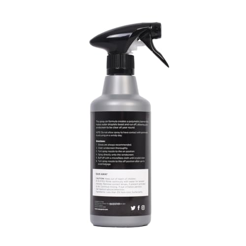 Supagard RainAway – Water Repellent Glass Treatment for Cars – Rain Repellent Spray for Improved Visibility in All Weather – Long-Lasting Protection for Exterior Glass Surfaces