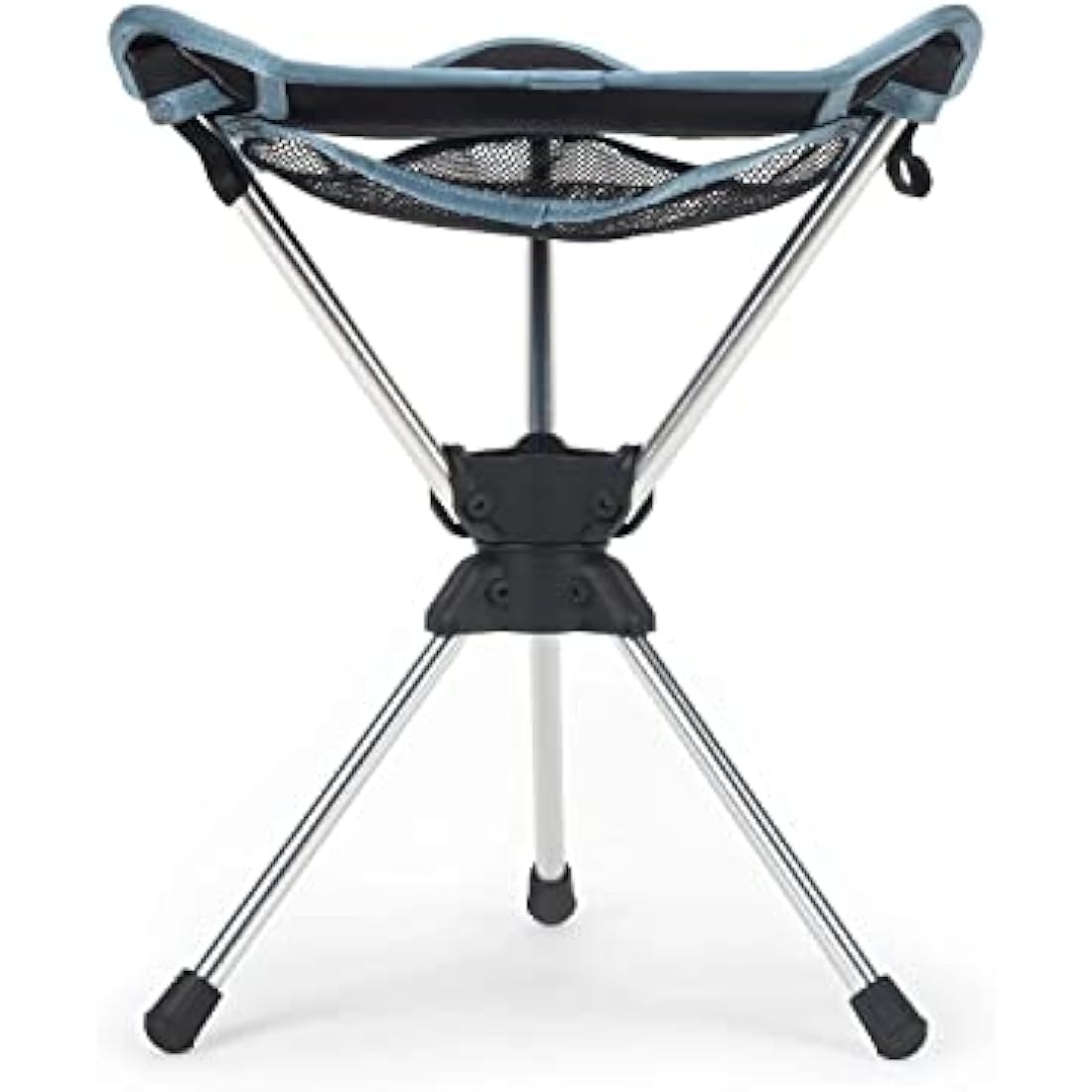 GRAND TRUNK Compass 360° Swivel Camping Stool – Ultra-Light, Foldable & Rotating Travel Chair – Compact & Durable for Outdoors, Hiking, and Fishing – Black